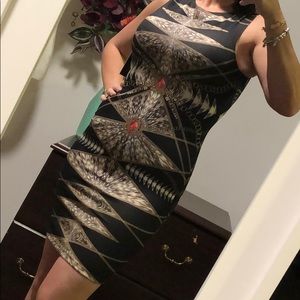 Chain design party dress